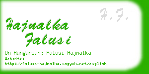 hajnalka falusi business card